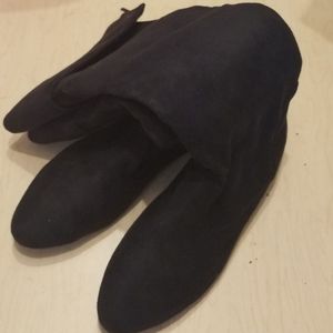 Black Suede Knee High Soft Boots